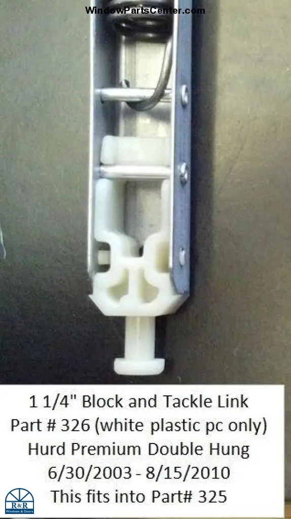 1-1/4 Inch Black Block-And-Tackle Link For Premium Tilt Windows 1