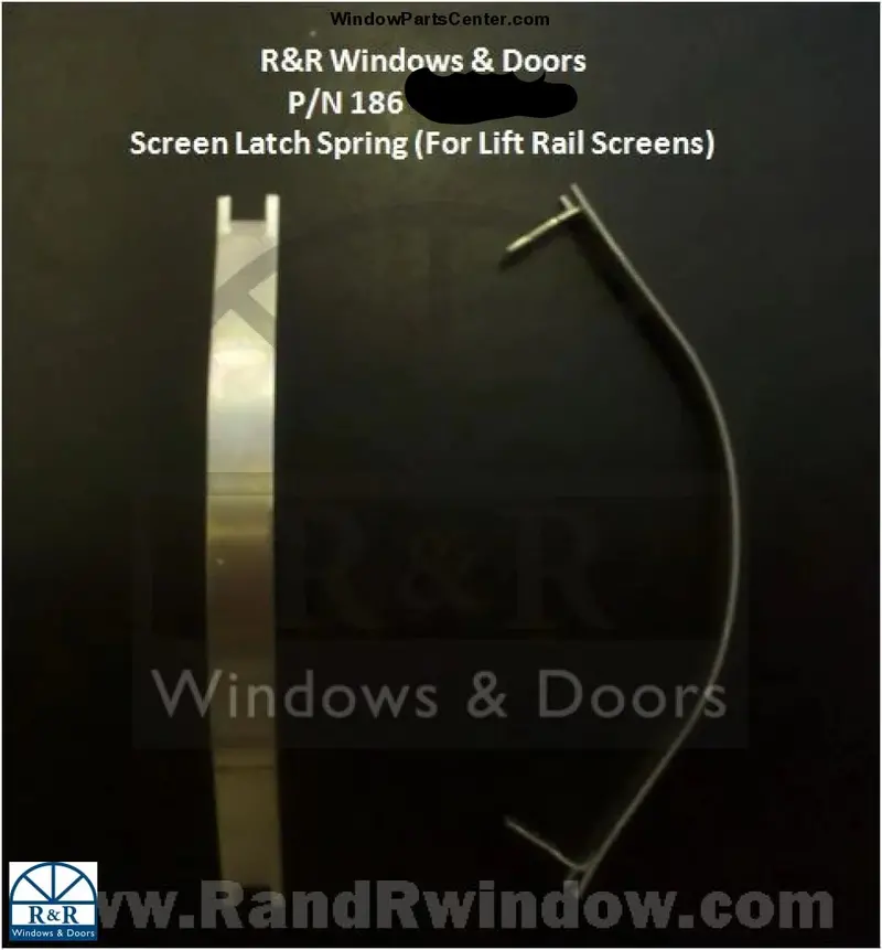 186 Screen Latch Tension Spring – Replacement Part 1