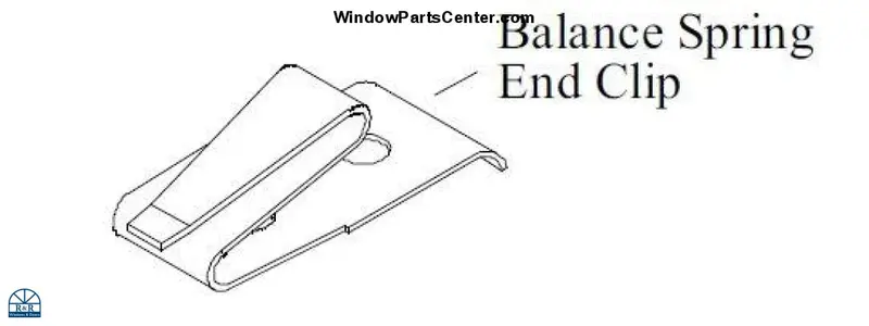 340 Metal Old-Style Jamb Liner Spring End Clip 1