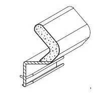 854 Q-Lon Foam Weatherstrip For Outswinging Patio Doors 1