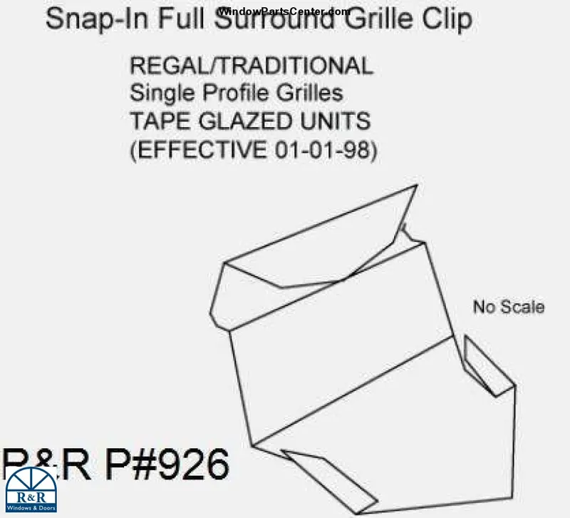 926 Full-Surround Snap-In Grille Clip – 2-Pack 1