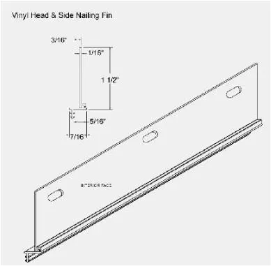 961 Folding Nailing Fin For Head And Side Installation – Individual Unit 1
