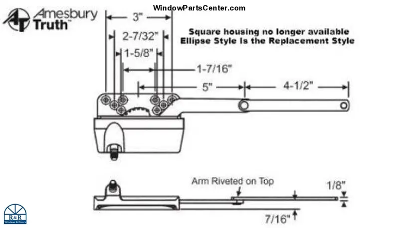 Amesbury Truth S1048 Casement Dyad Operator 1