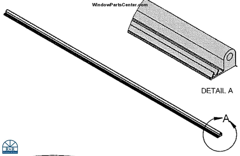 Amesbury Truth Sp15488 Horizontal Foam-Filled Casement Weatherstrip 1