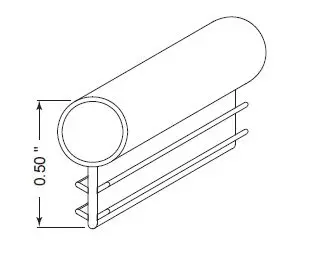 Awning & Casement Window Sash Weatherstrip – Flexible Sealing Strip (Model 714) 1