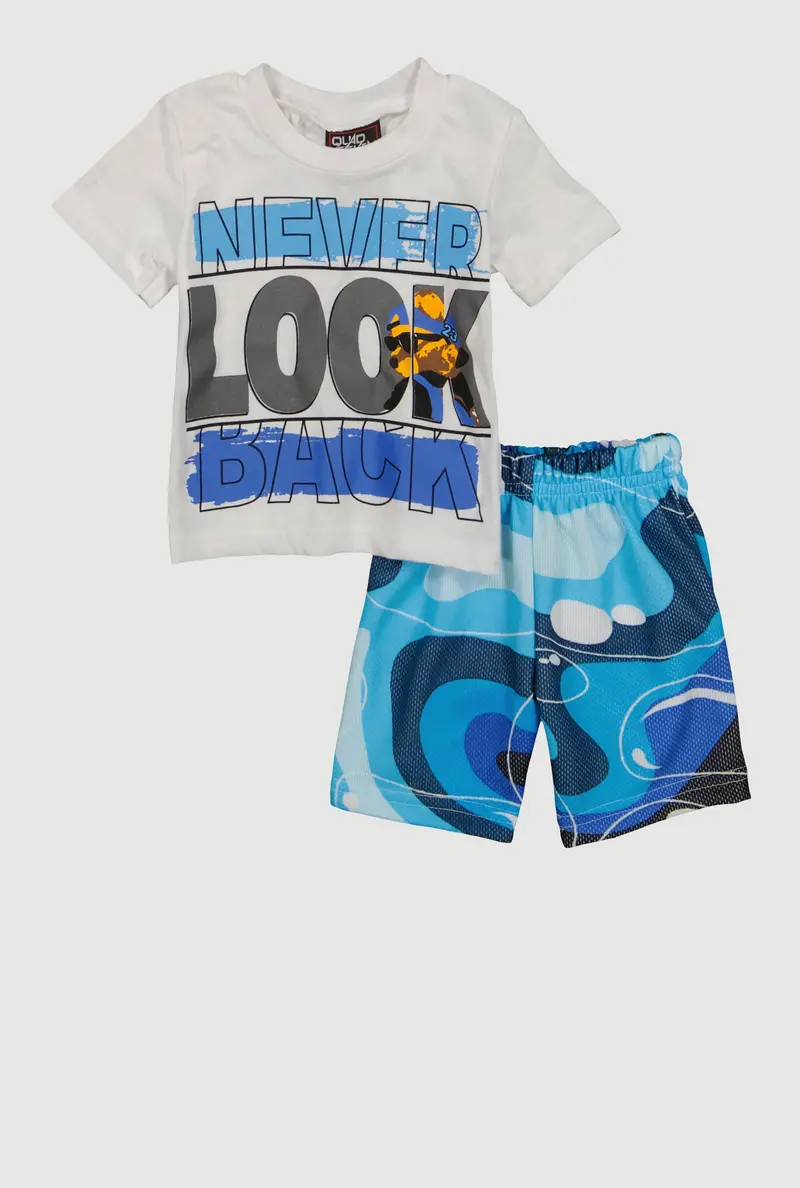 Baby Boys Graphic Tee & Shorts Set (0–9 Months) 1