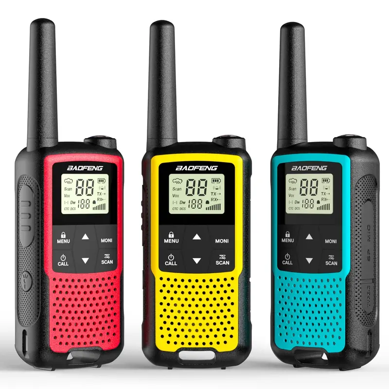 Baofeng Bf-33C Frs/Pmr Walkie-Talkies – 3-Unit Pack With Usb-C Charging, Dual Watch, Vox, Noaa Alerts & Family-Outdoor Ready 1