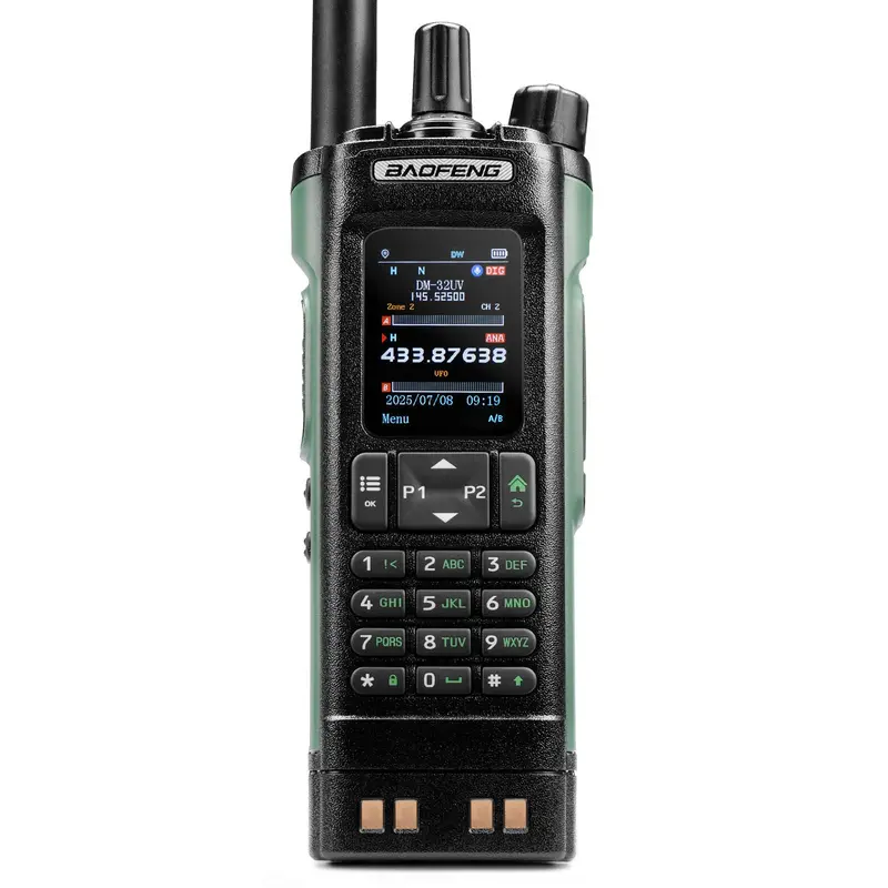 Baofeng Dm-32Uv 10W Dmr Digital Ham Radio — Gps/Aprs, Dual-Slot Tier Ii, 2" Color Display, 4000 Channels, 50,000 Contacts & Noaa Alert 1