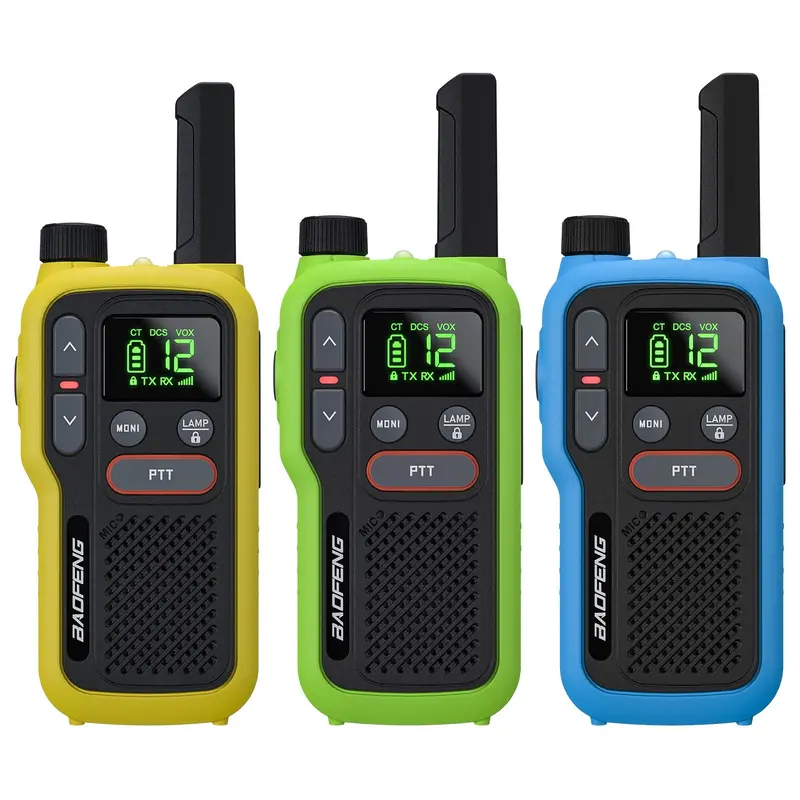 Baofeng Gt-18 Frs/Pmr Walkie-Talkie – Dual Ptt Buttons, Vox, Flashlight, Usb Charging 1