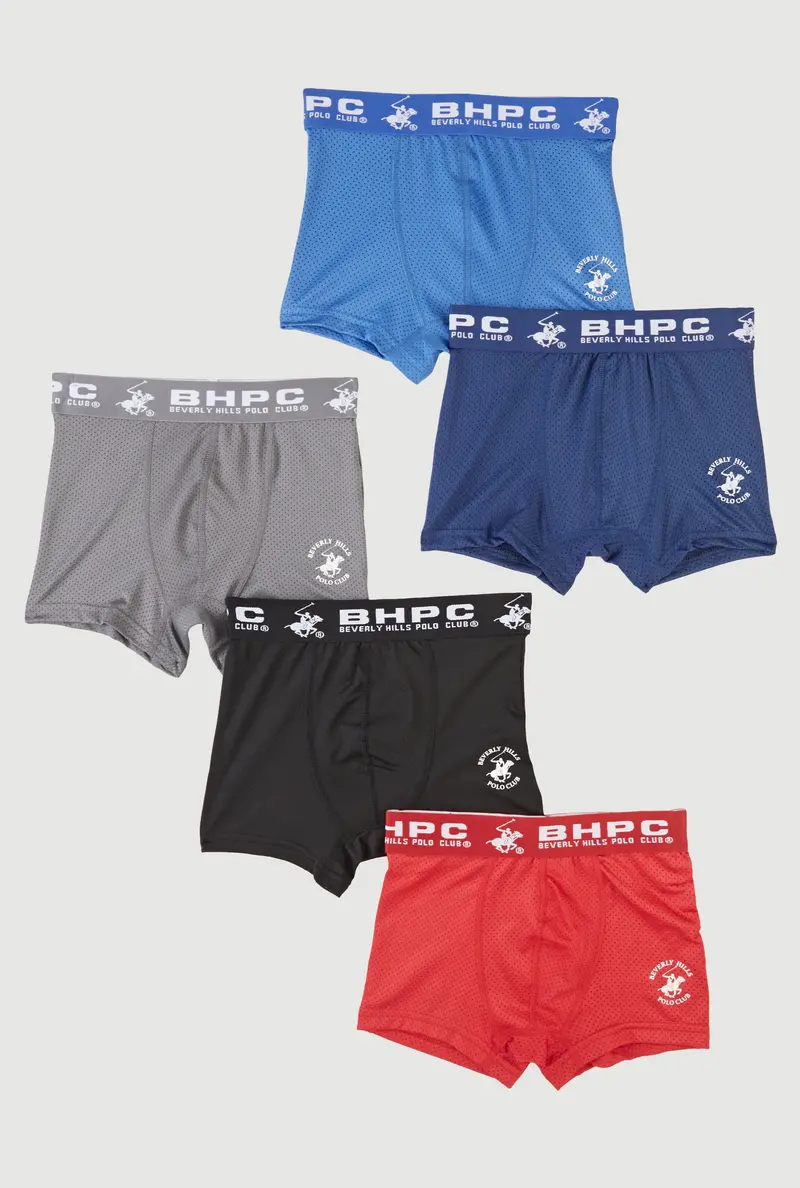Beverly Hills Polo Club Mesh Boxer Briefs – 4-Pack For Boys 1