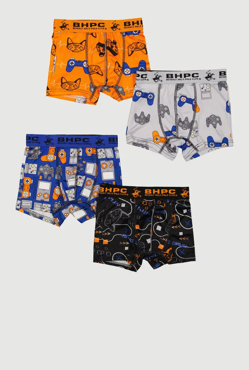 Boys' Gamer-Inspired Graphic Boxer Briefs – 4-Pack 1