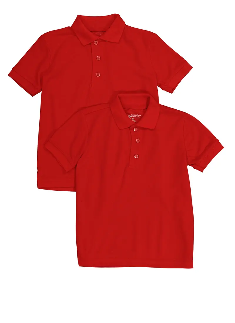 Boys' Polo Shirt Bundle (2-Pack), Sizes 4–7 1