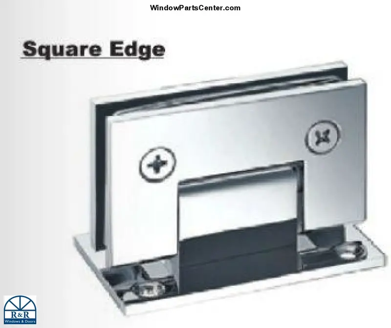 Brixwell S801 Solid Brass Square Stand Shower Hinge With Bull-Back Plate (22-244Bch/22-224Bnk) 1