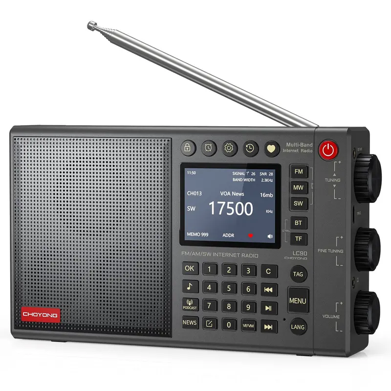 Choyong Lc90 Wi-Fi/4G Internet Radio With E-Sim – Fm/Lw/Mw/Sw/Ssb, Bluetooth 5.2, 15W Stereo & 5000Mah Battery 1