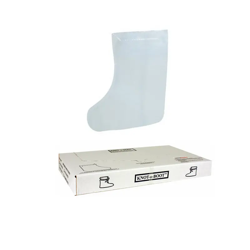 Clear Disposable Boot Cover – Knot-A-Boot, 50 Per Bag 1