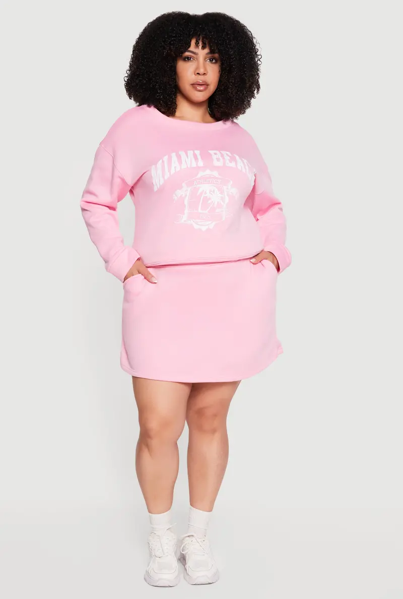 Curvy-Friendly Fleece-Lined Pencil Skirt With Hidden Shorts 1