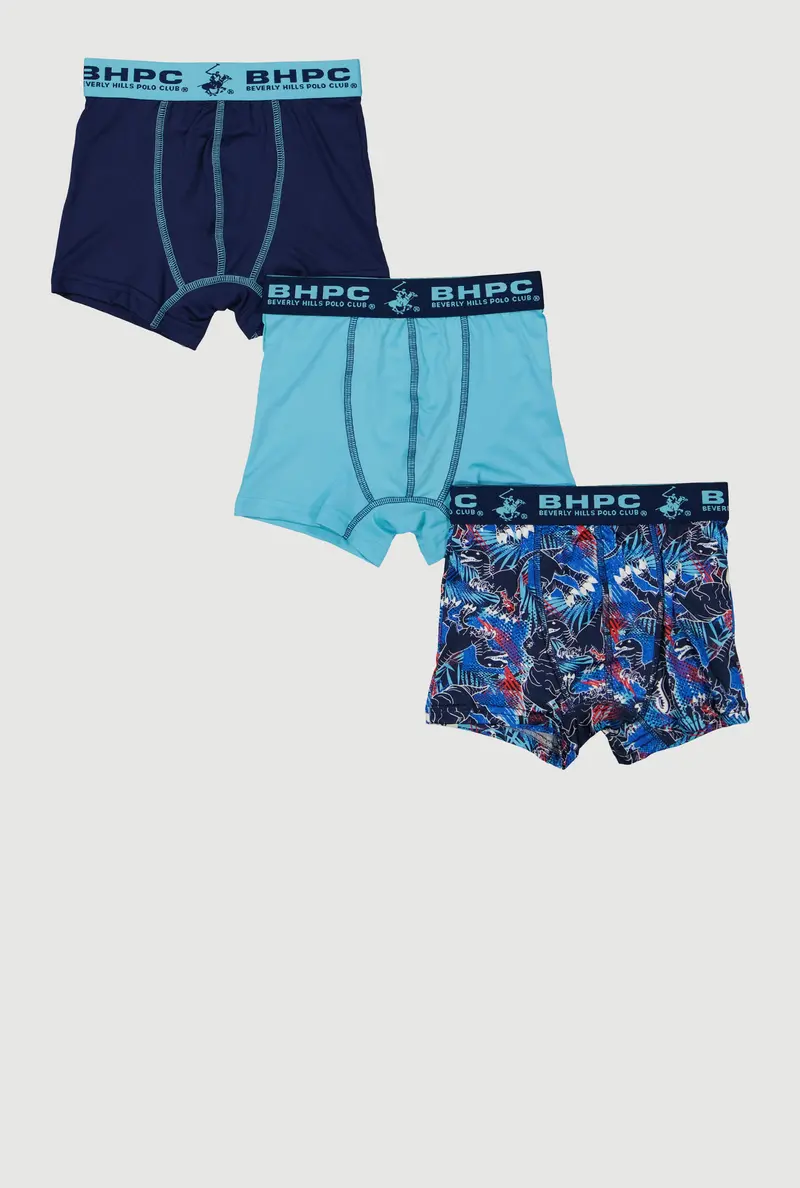 Dino-Print Boxer Briefs – 3-Pack For Boys 1