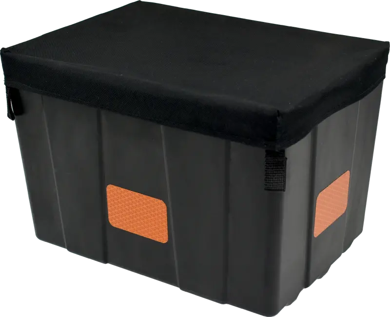 Dura Box Heavy-Duty Bike Cargo Carrier With Weatherproof Cover – Black 1