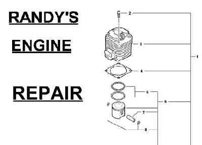 Echo Short Block Engine (Part #Sb1078) For Pb610, Pb620, Pb620H, And Pb620St Blowers 1