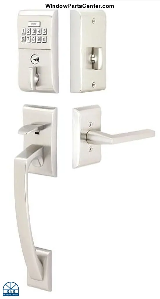 Emtek E4817 Modern Keypad Entryset – Single-Cylinder Electronic Lock 1