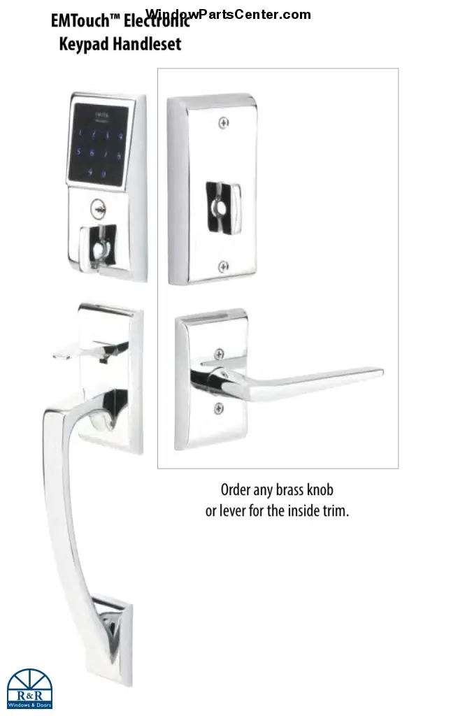 Emtek Emtouch Modern Keypad Entry Set – Dummy Exterior Handle For Entry Doors 1