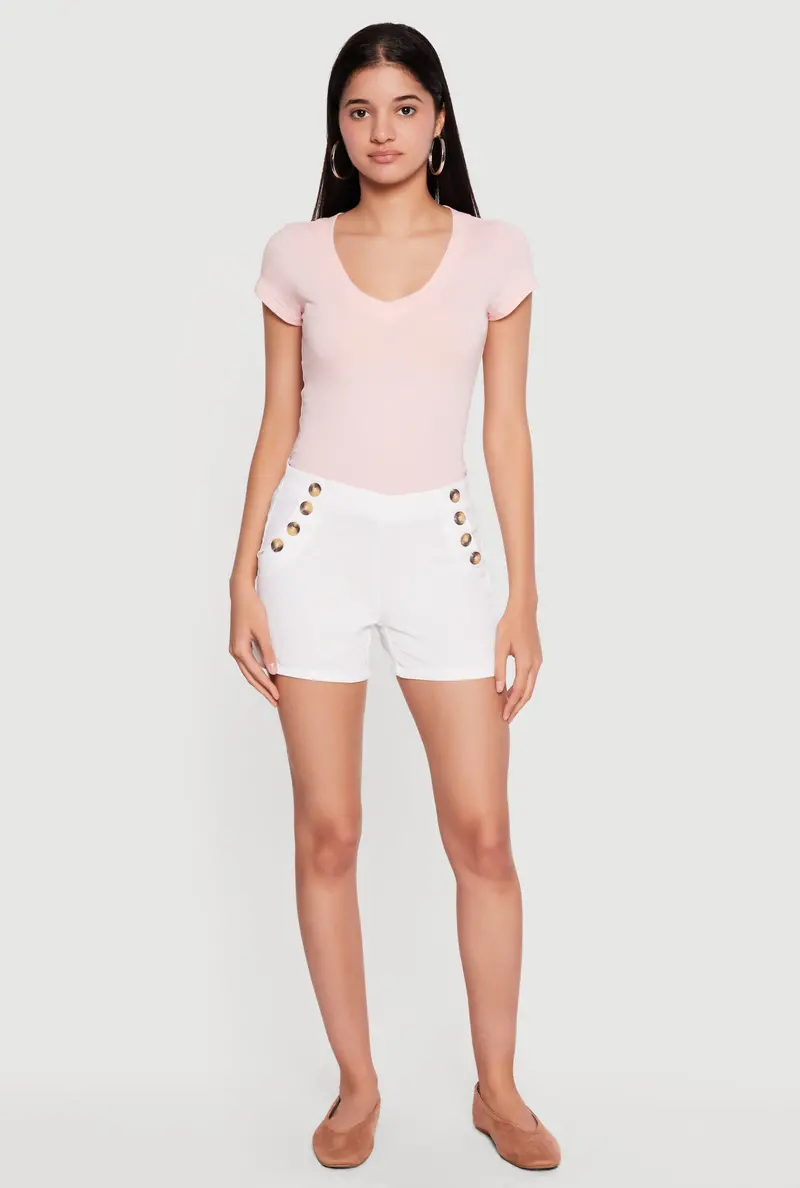 Everyday Wear V-Neck Short Sleeve T-Shirt 1