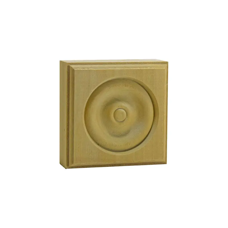 Ewap30 Rosette-Style Corner Block – 1" × 3" Square 1