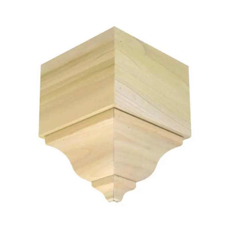 Ewcr63 Unfinished Crown Outside Corner Block – 3-1/2" H × 2-3/8" Face 1