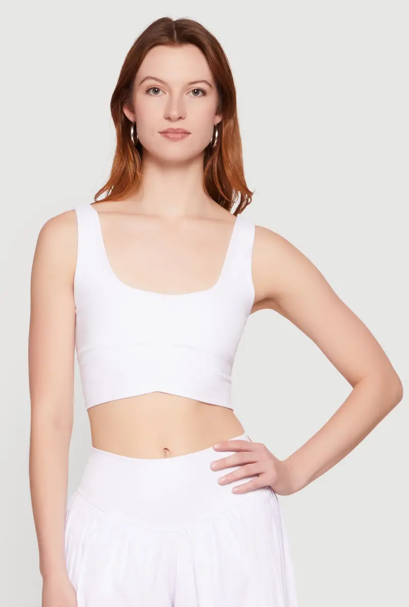 Flattering Ruched Front Workout Bra 1