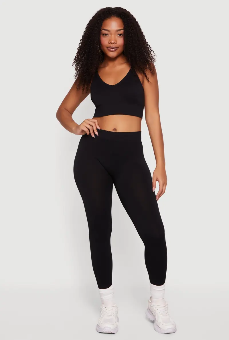 Full-Length Seamless High-Performance Leggings 1
