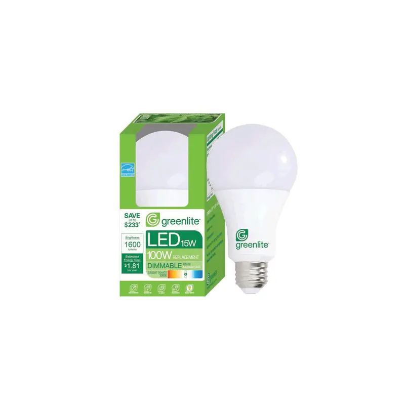 Greenlite Led Bulb – 15W Equivalent To 100W, Enclosed Fixture Rated 1