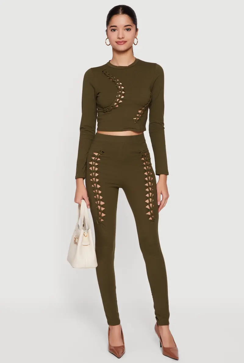 High-Waisted Cutout Leggings 1