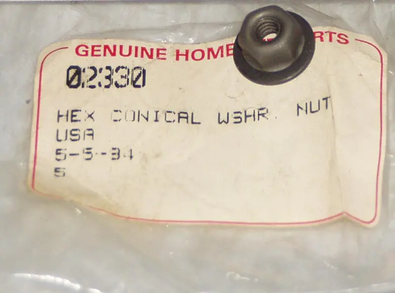 Homelite Cut-Off Saw Cylinder Cover Nut – Nos For Mp-38 Models (Part #02330) 1