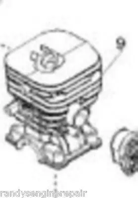 Husqvarna Chrome Cylinder #545132601 — Fits 125B, 125Bx, And 125Bvx Backpack Blowers 1