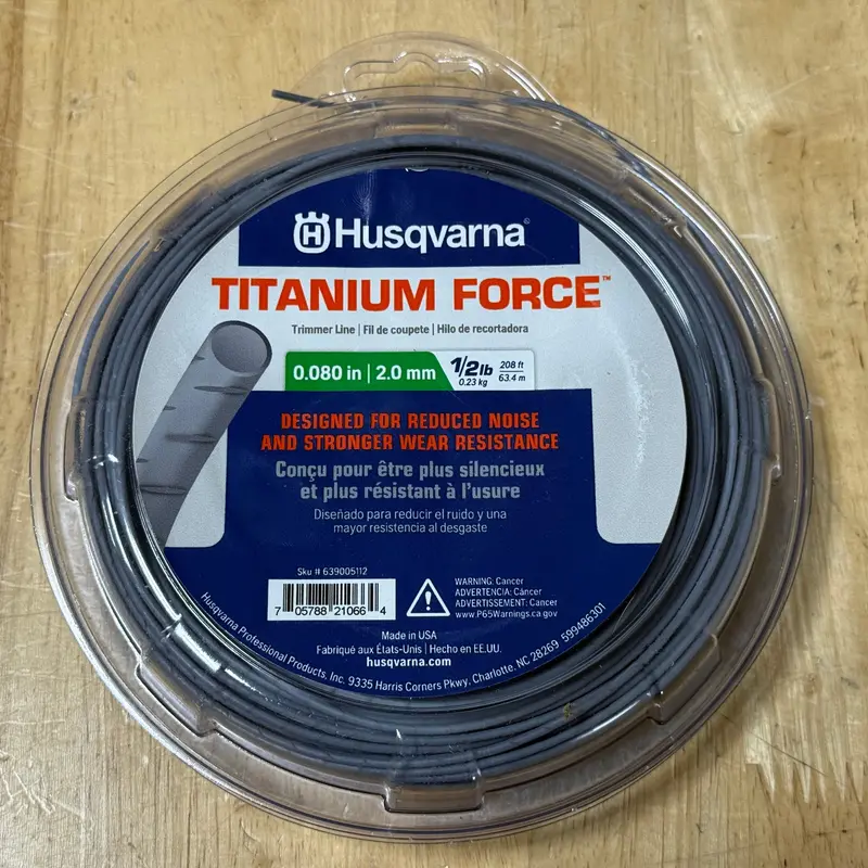 Husqvarna Titanium Force Trimmer Line – High-Strength, Low-Stretch 1