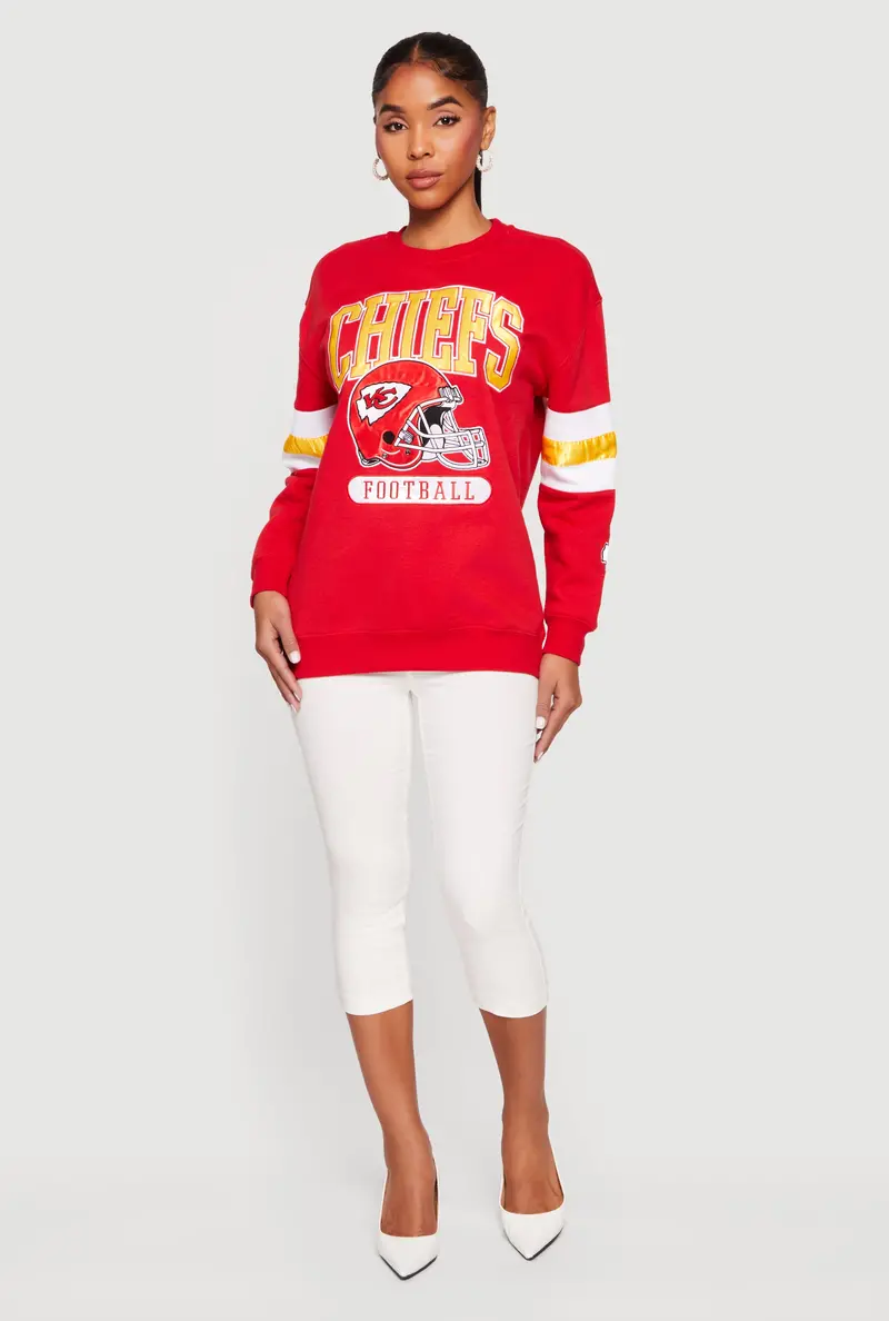 Kansas City Chiefs Nfl Embroidered Crewneck Sweatshirt 1