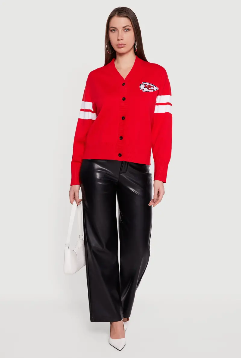 Kansas City Chiefs Nfl Knit Cardigan Jacket 1