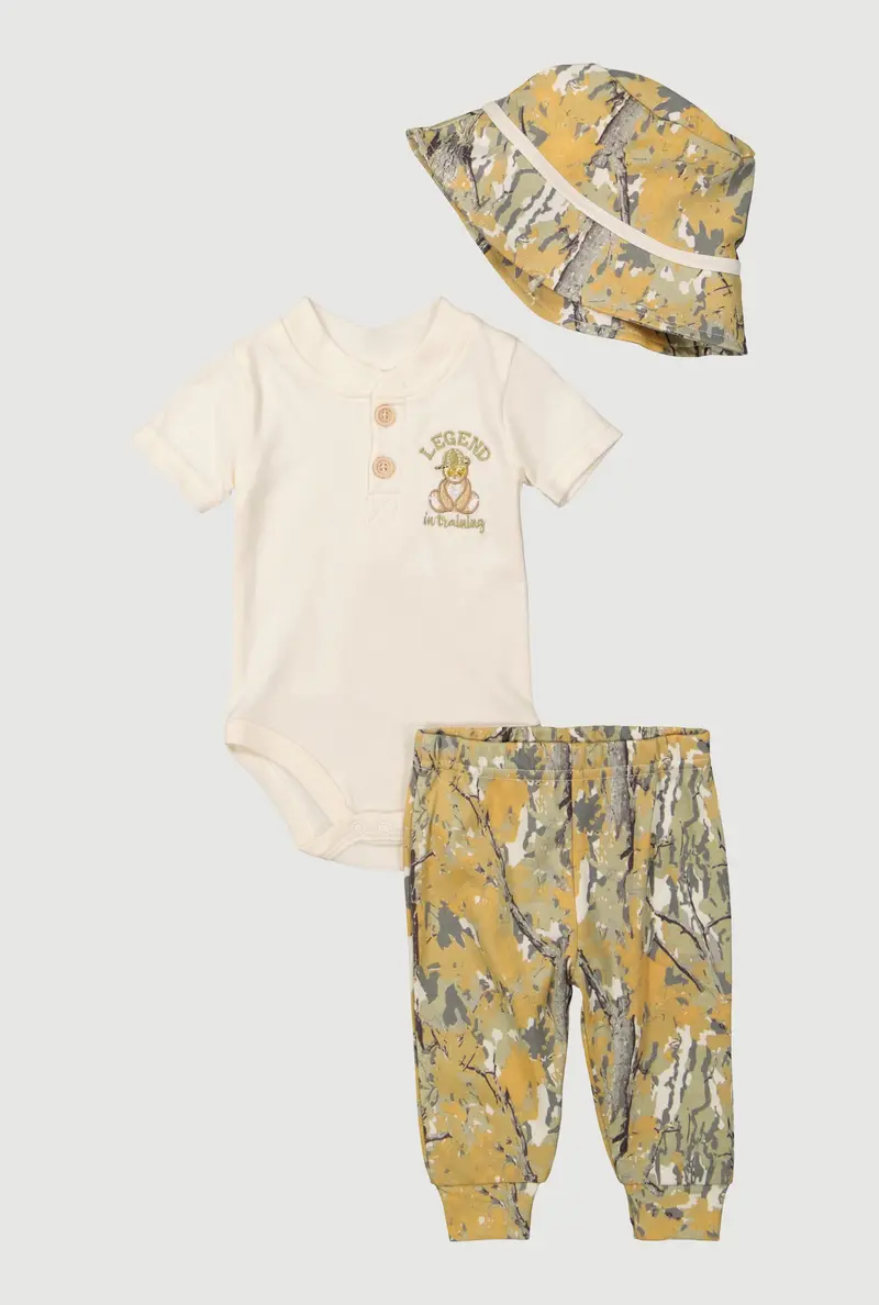 Legend In Training Graphic Outfit Set For Baby Boys – Tee, Joggers (0–9 Months) 1