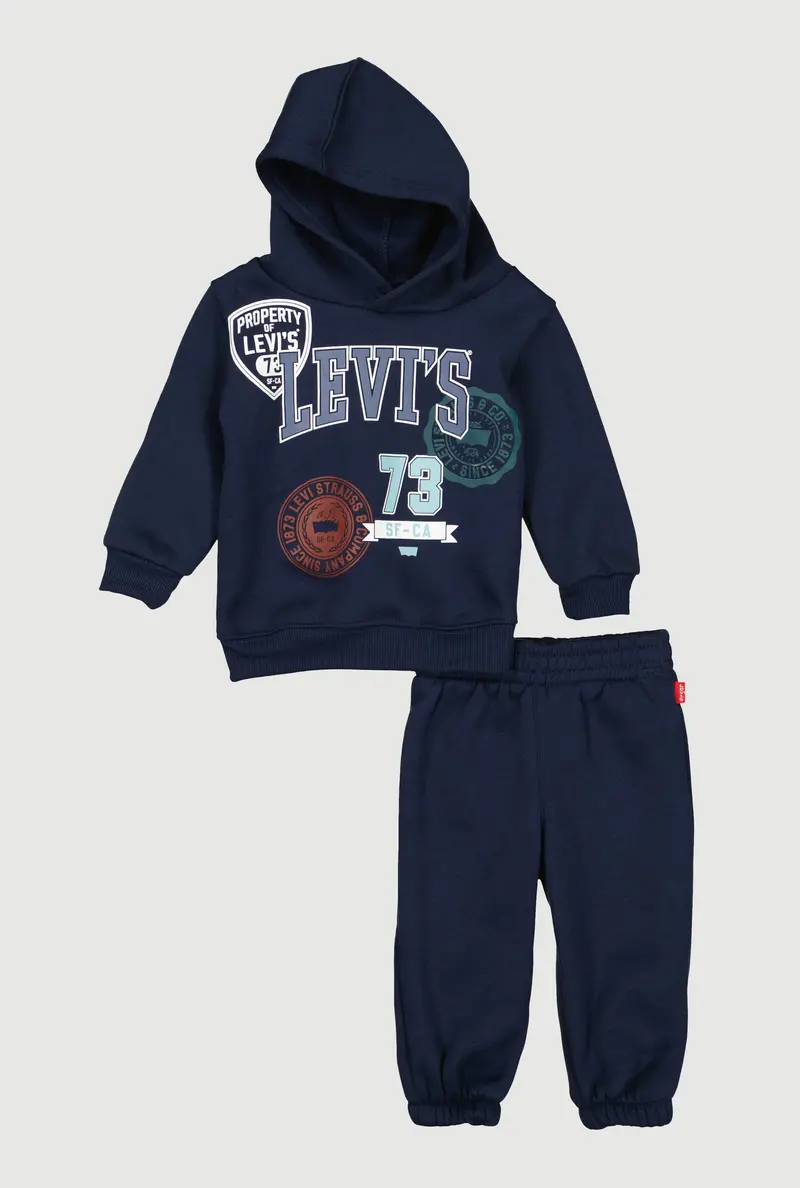 Levi'S® 73 Graphic Hoodie & Sweatpants Set For Toddlers, 12–24 Months 1