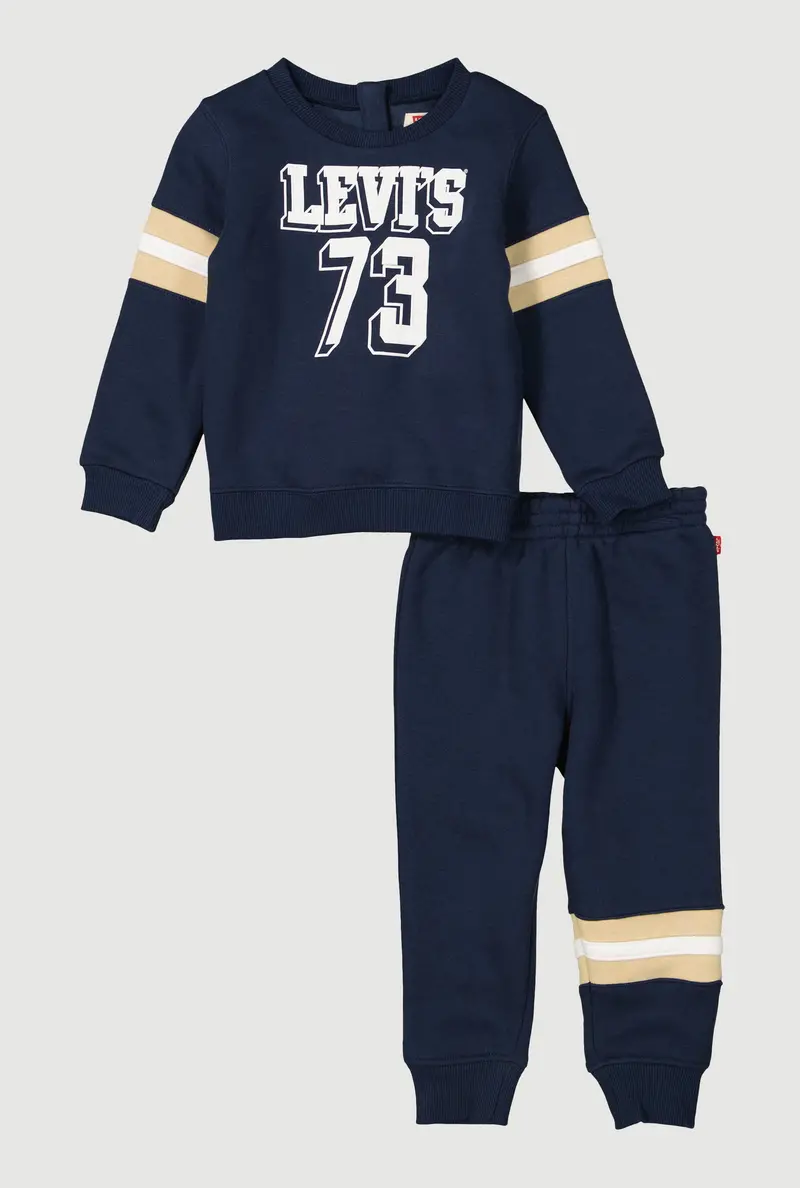 Levi'S® 73 Graphic Sweatshirt And Joggers Ensemble, 12–24 Months 1
