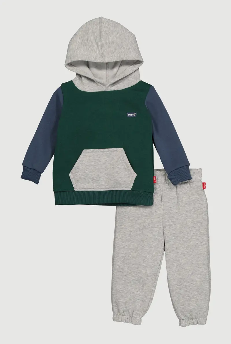 Levi'S® Color-Blocked Graphic Hoodie With Matching Sweatpants, 12–24 Months 1