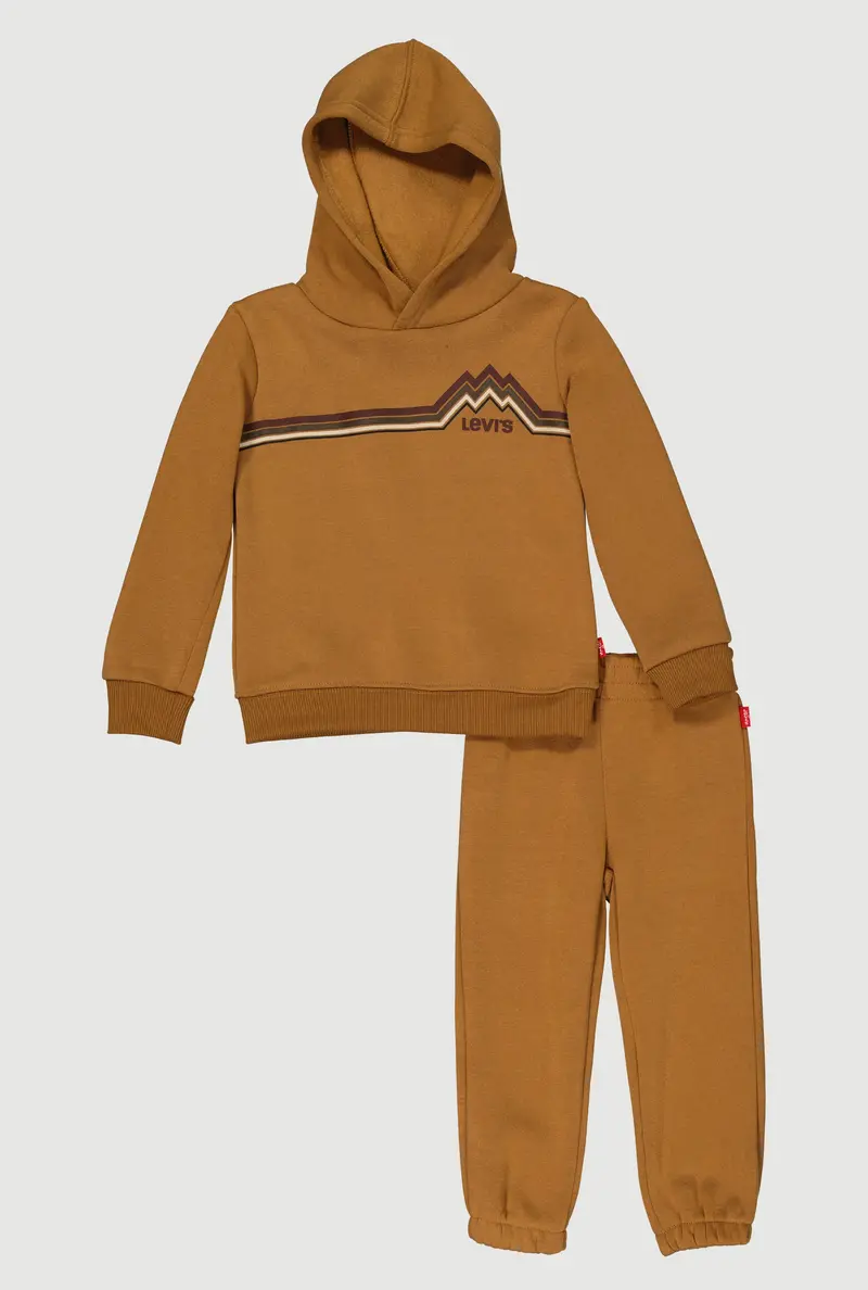 Levi’S®-Inspired Striped Sweatshirt And Joggers Set For Toddler Boys 1