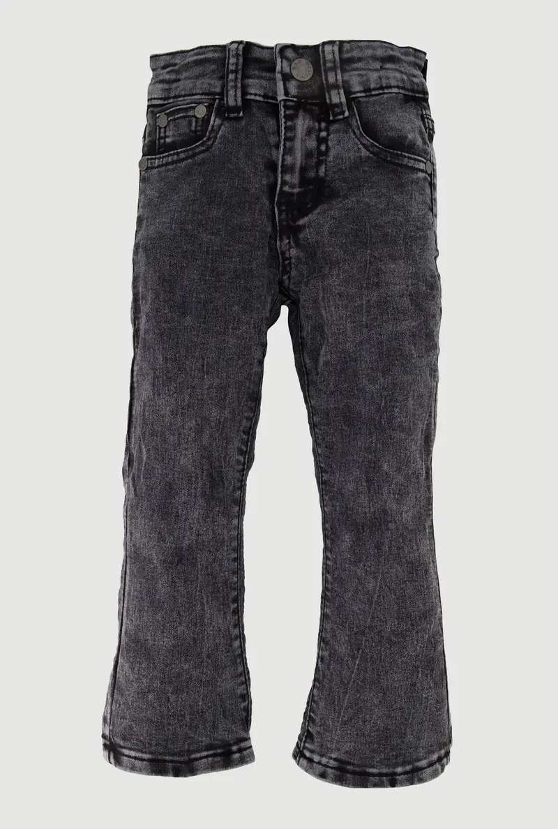 Little Girls' Stretch Mid-Rise Flared-Leg Jeans 1