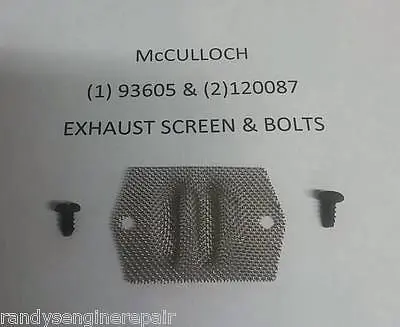 Mcculloch Muffler Exhaust Screen & Mounting Hardware – Fits 605, 610, 650 & Eb3.7 Timber Bear 1