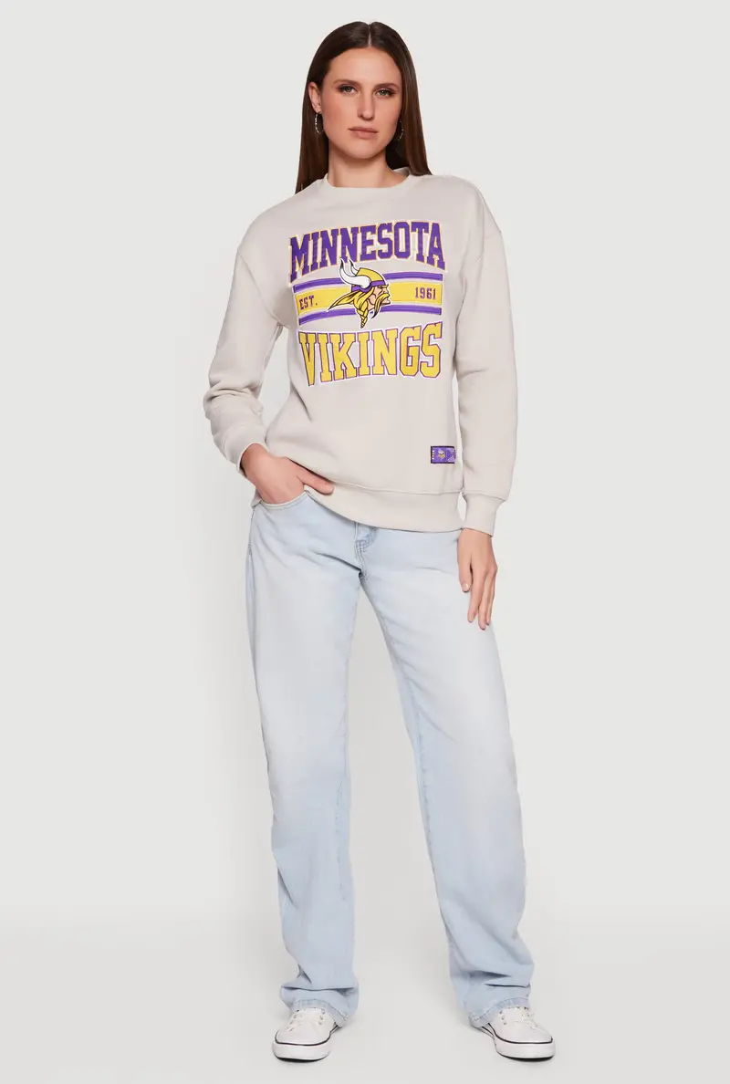 Minnesota Vikings Nfl Fleece Graphic Sweatshirt 1