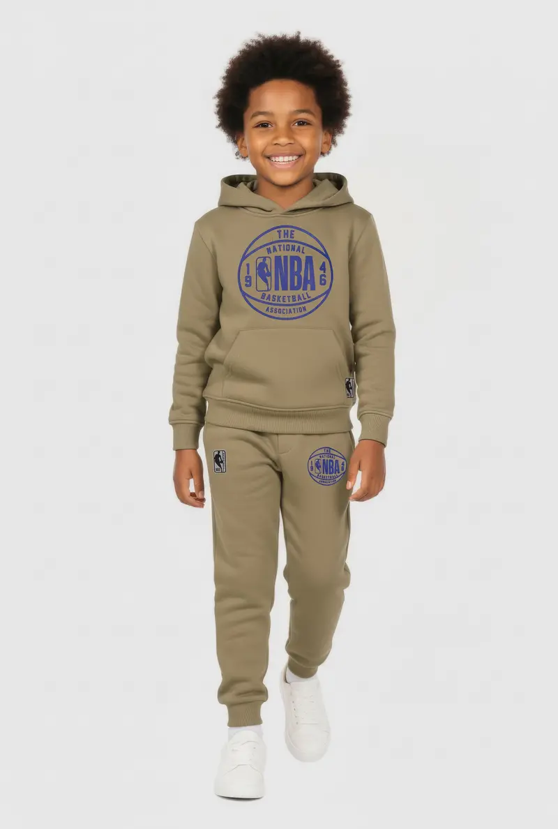 Nba 1946 Vintage-Style Hoodie And Sweatpants Set For Little Boys 1