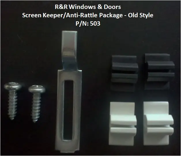 Old-Style 503 Sliding Screen Door Keeper And Anti-Rattle Kit 1