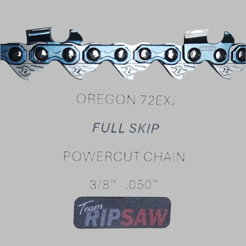 Oregon Powercut 72Exj Skip Chain (3/8" Pitch, .050" Gauge) – Two-Pack 1