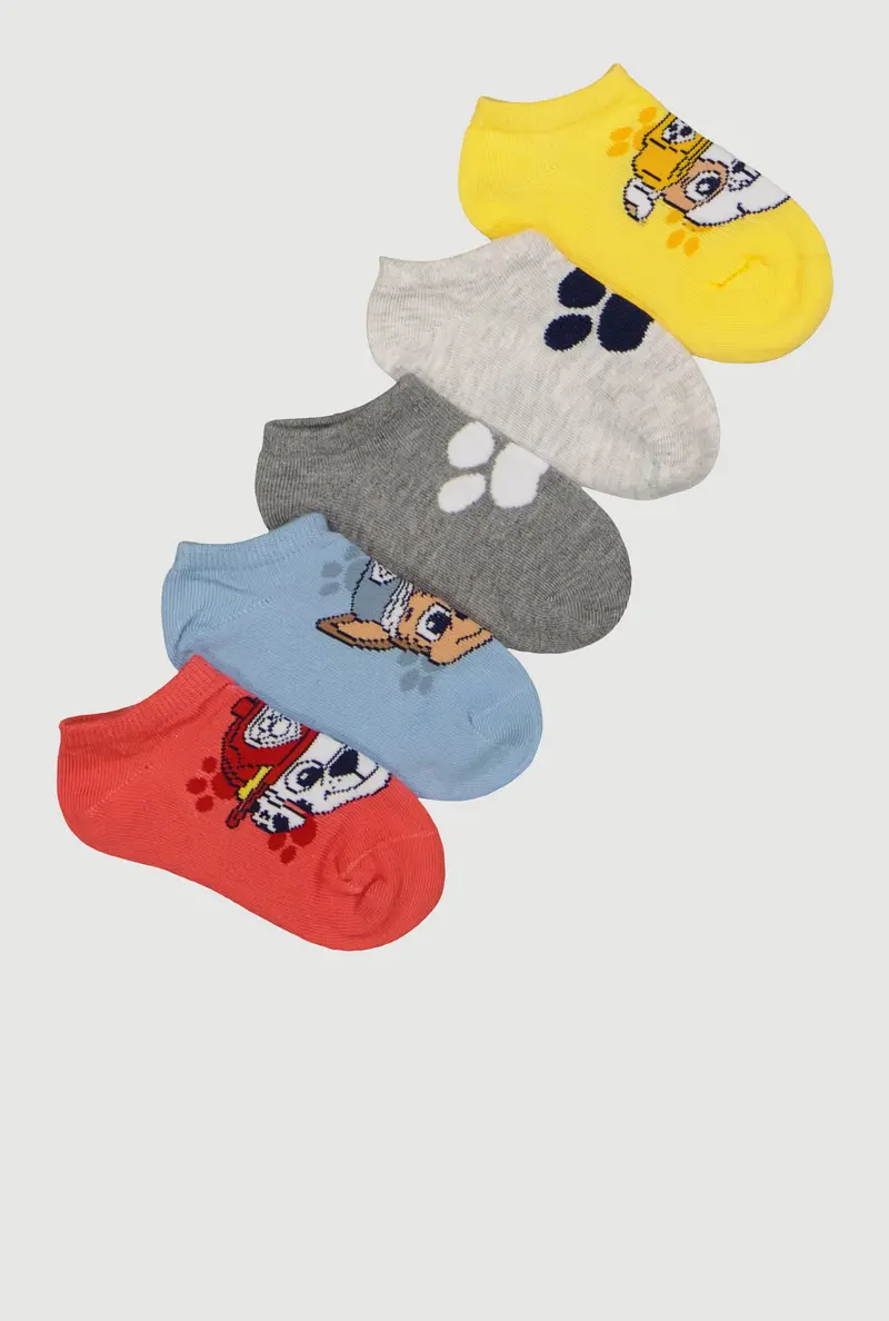 Paw Patrol No-Show Socks For Babies – 5-Pack For Boys 1