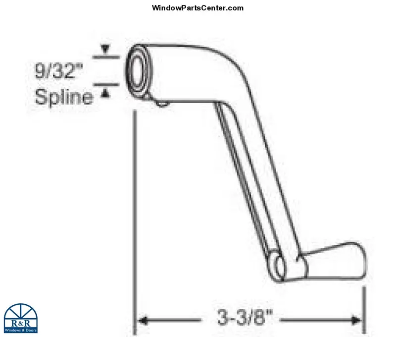 Peachtree Casement Operator Crank Handle – Ergonomic Design (Model S1013) 1